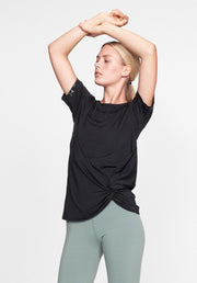 Röhnisch Jolie Knot Tee Women Black - L