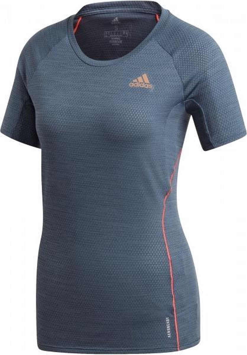 adidas Runner Shirt Dames - blauw - maat XS