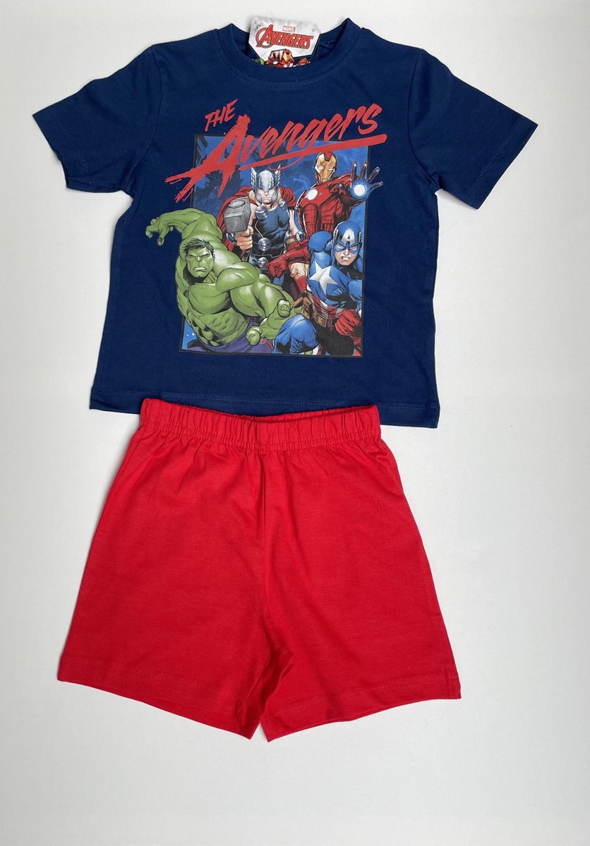 Avengers Kinder Shortama Zomerset Maat 3-Jaar Blauw