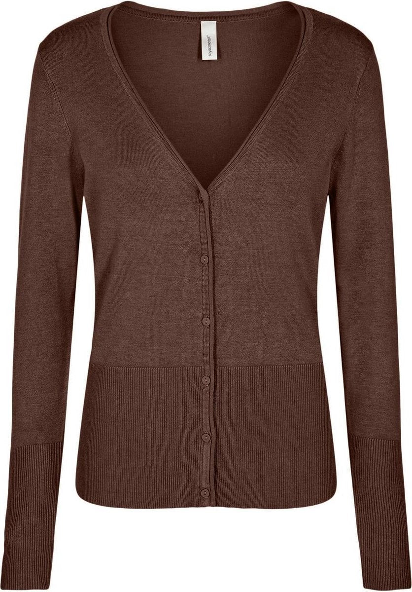 SOYA CONCEPT - CARDIGAN - BRUIN