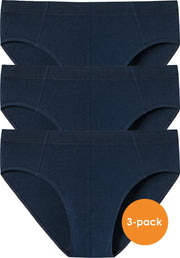 SCHIESSER 95/5 Essentials supermini slips (3-pack) - donkerblauw -  Maat: XL