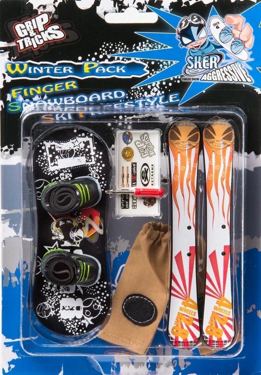 Grip and Tricks winter pack black Fingerboards