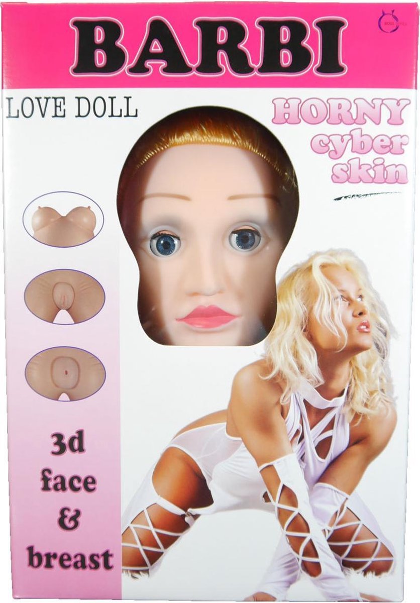 Bossoftoys - Barbi - Opblaaspop met echt gezicht - 26-00021