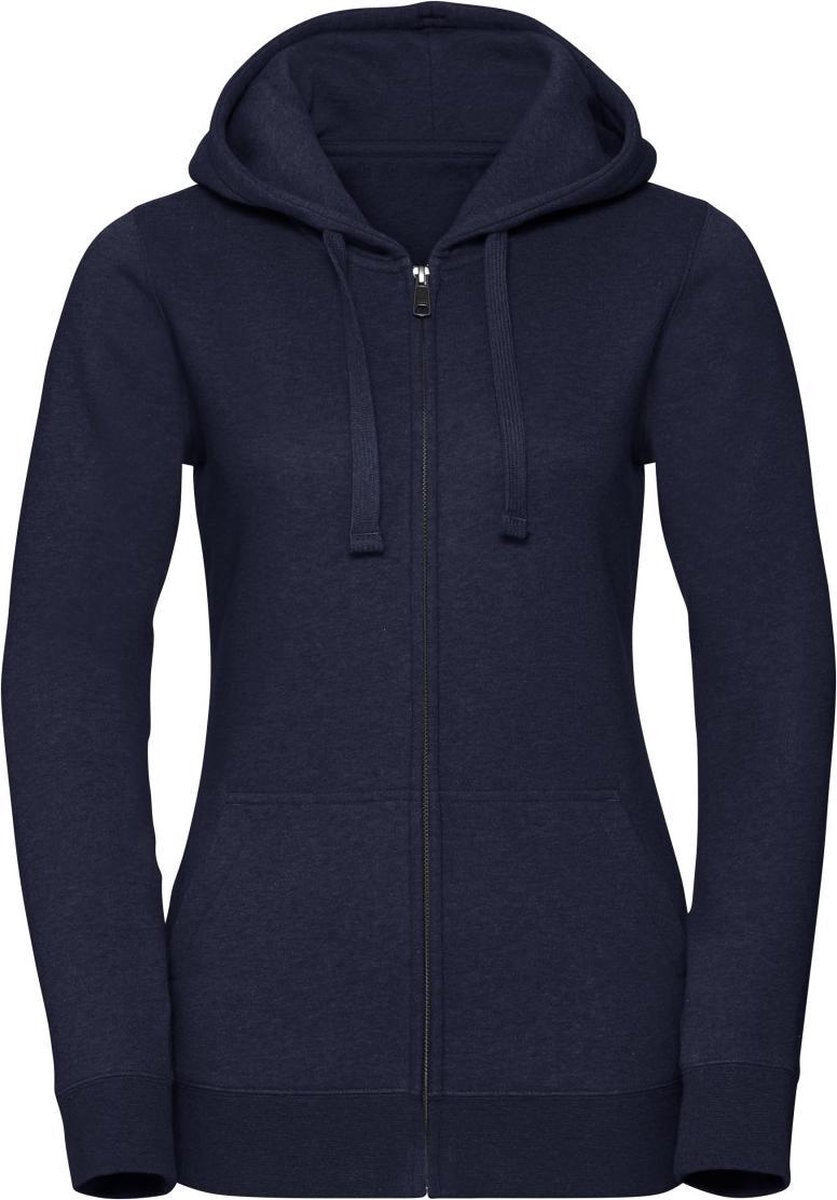 Russell Vrouwen/dames Authentieke Hoodie met rits (Indigo Melange)