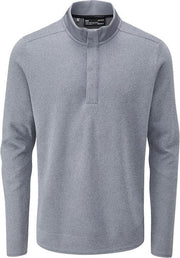 Crest. Storm S.fleece Snap Mock - Zinc Gray  - Mannen maat: S    heren > golf kleding > jassen