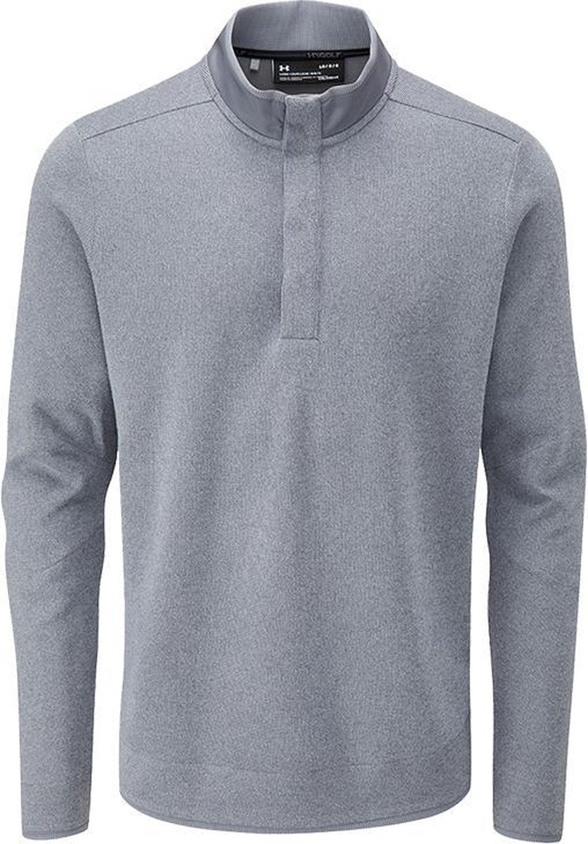 Crest. Storm S.fleece Snap Mock - Zinc Gray  - Mannen maat: S    heren > golf kleding > jassen