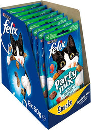 Felix Party Mix - Kattensnacks Seaside - 8 x 60 g
