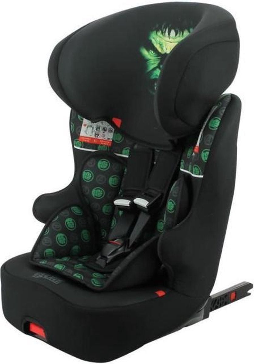 MARVEL Rugbooster met harnas Racer Isofix Group 1/2/3 - 9 tot 36 kg - Hulk