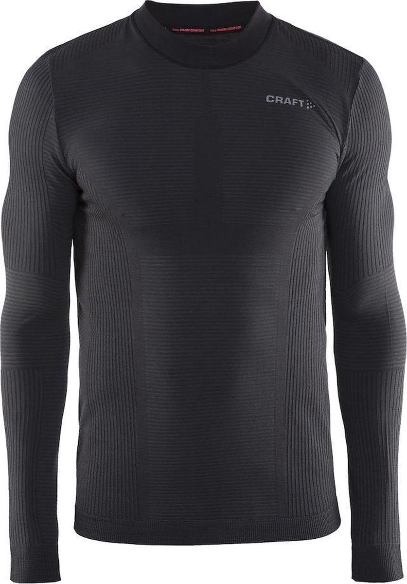 Craft Warm lange mouw heren thermoshirt zwart