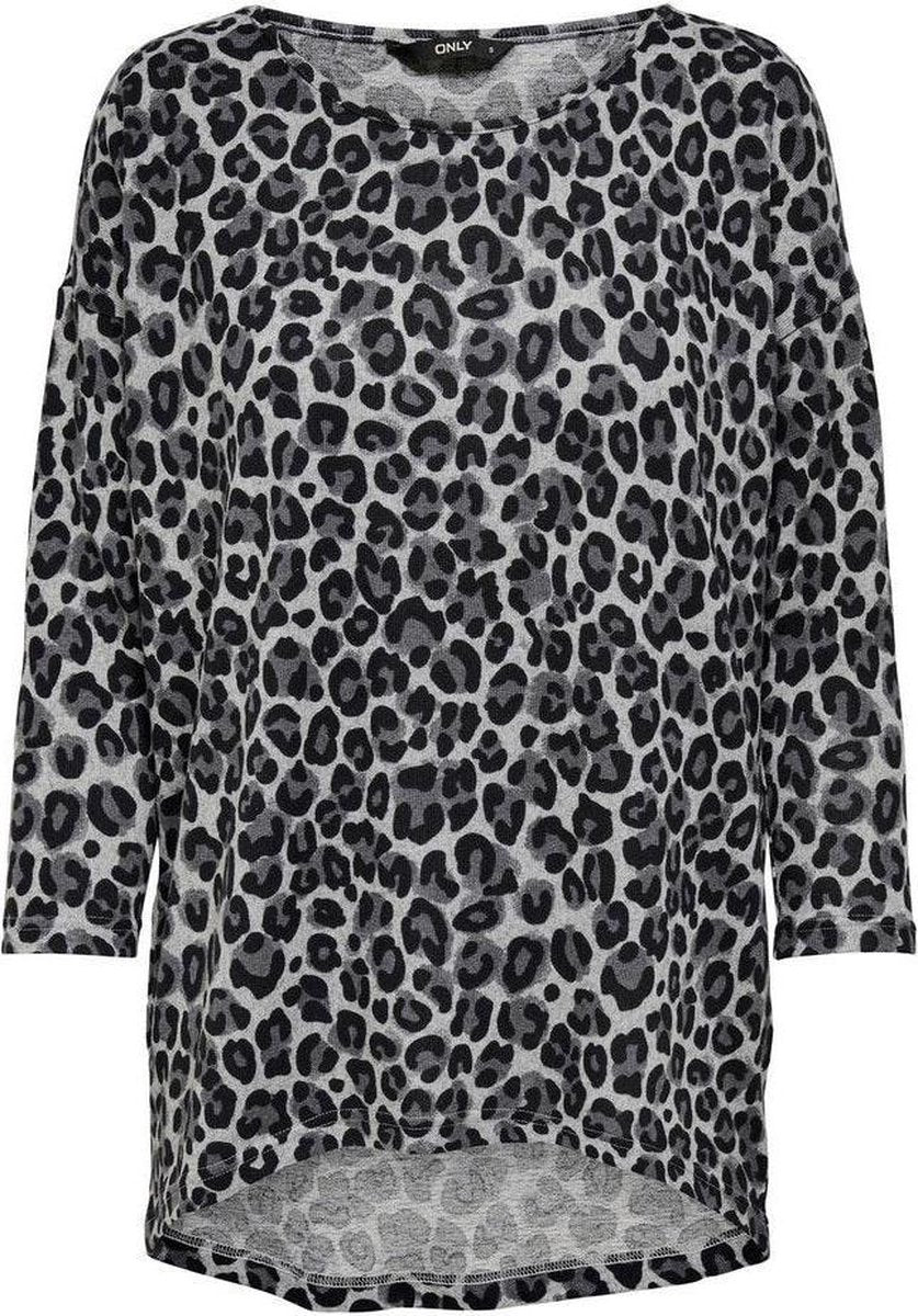 Onlelcos 4/5 Aop Top Jrs Noos 15144286 Light Grey Melange/cosy Leo