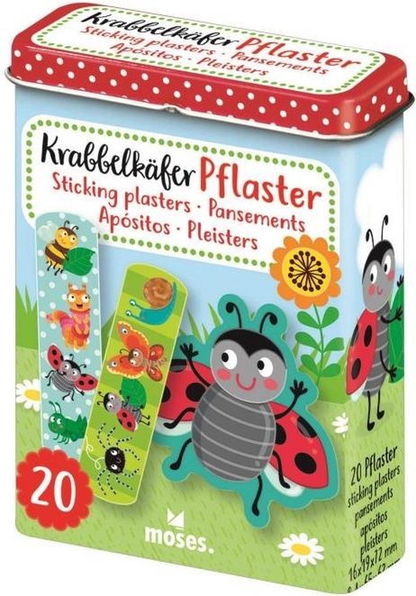 Moses Krabbelkäfer Pleisters In Blik Groen 20 Stuks