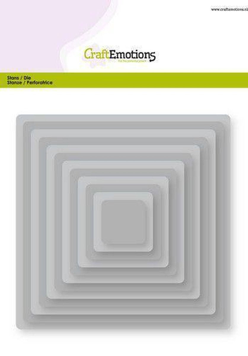 CraftEmotions Big Nesting Die - vierkanten