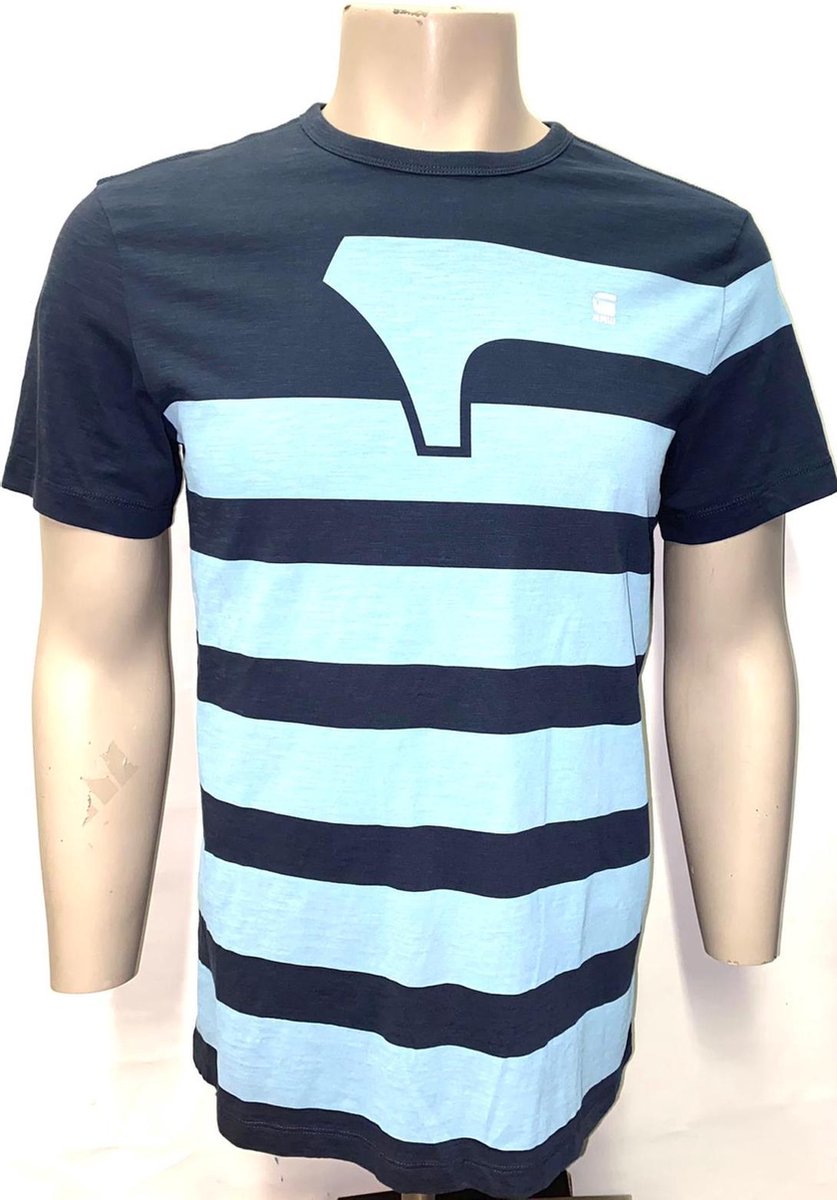 G Star  T-Shirt -Blauw -  Maat S