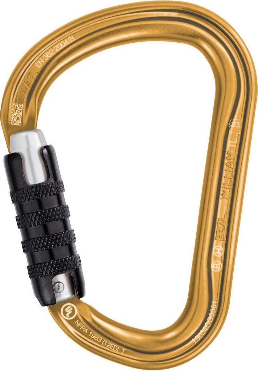 Petzl William triact lock safebiner M36A TNL