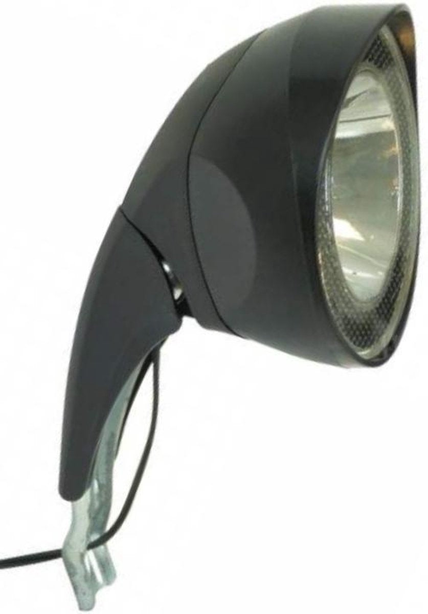 Dresco - Fietskoplamp - Dynamo - 10Lux - Zwart
