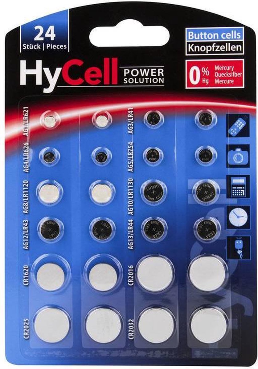 HyCell Knoopcelset 24 stuk(s)