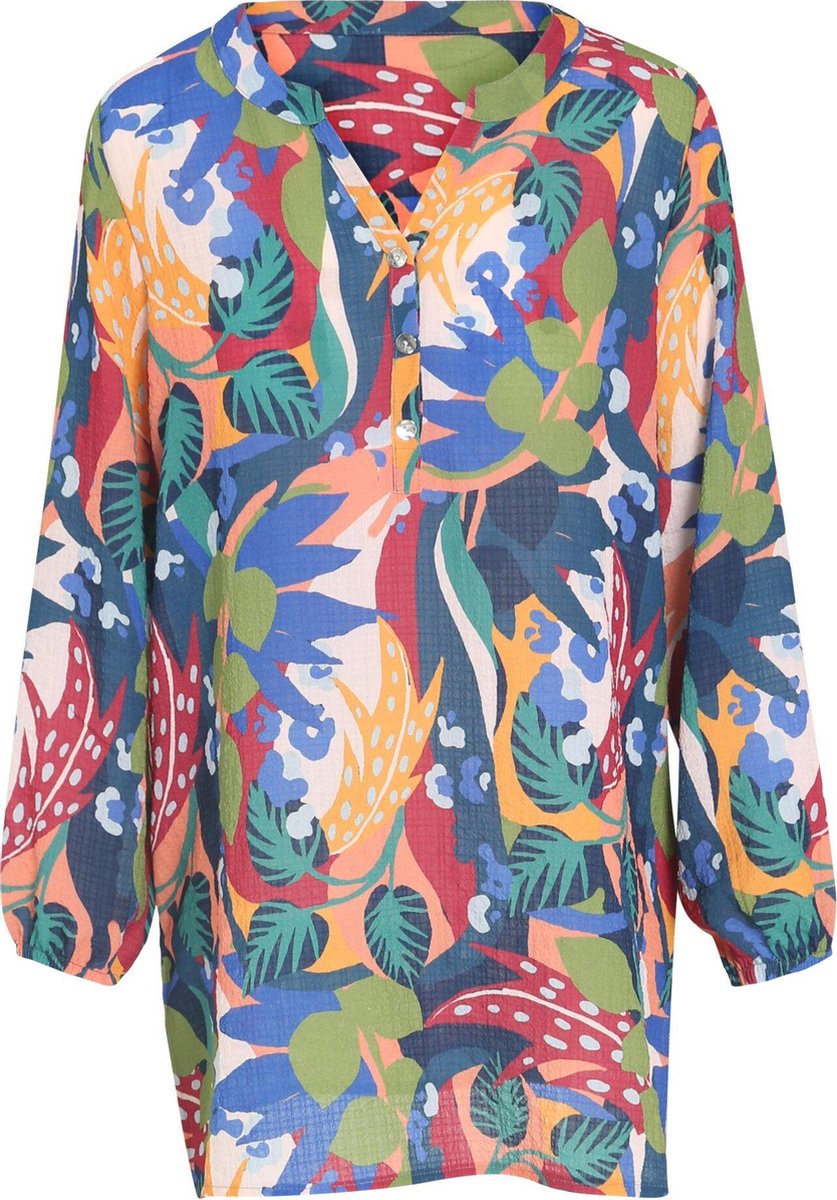 Cassis - Tuniek met tropisch motief - Multicolor