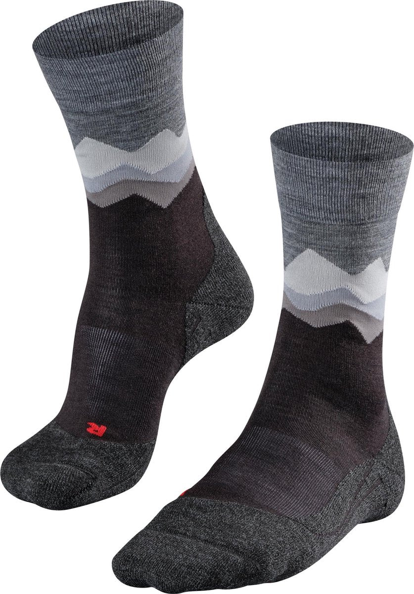 FALKE TK2 Crest Heren Wandelsokken - Zwart- Maat 42-43