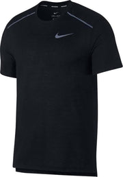 Nike Brthe Rise 365 Ss Heren Sportshirt - Black/(Reflective Silv) - Maat XL