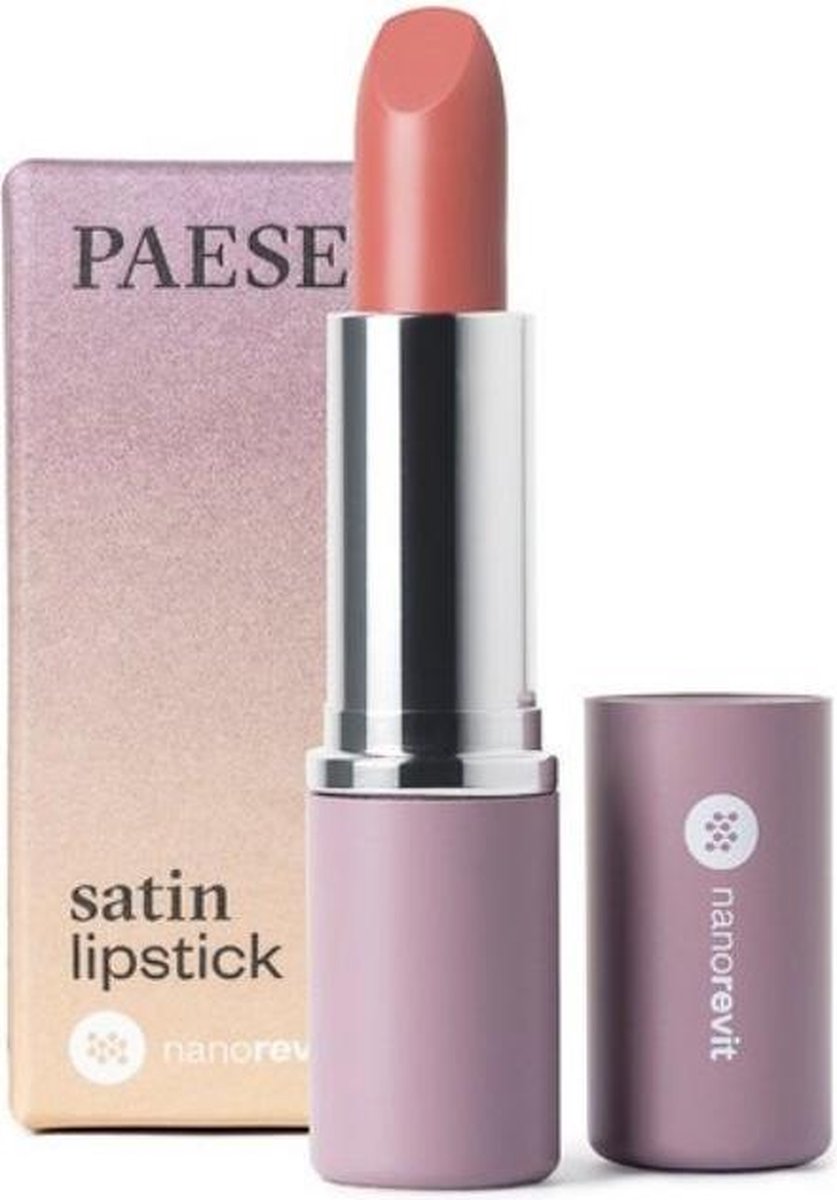 Paese - Nanorevit Satin Lipstick satynowa pomadka do ust 21 Soft Peach 4