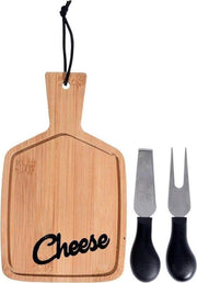 Relaxwonen - Kaasplank - Bamboe - Cheese - Serveerplateau - Set - 3-delig - Kaasmessen