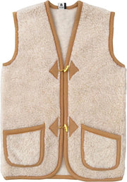 Alwero Bodywarmer "Alpen ADULT 100% wol" Beige - XS