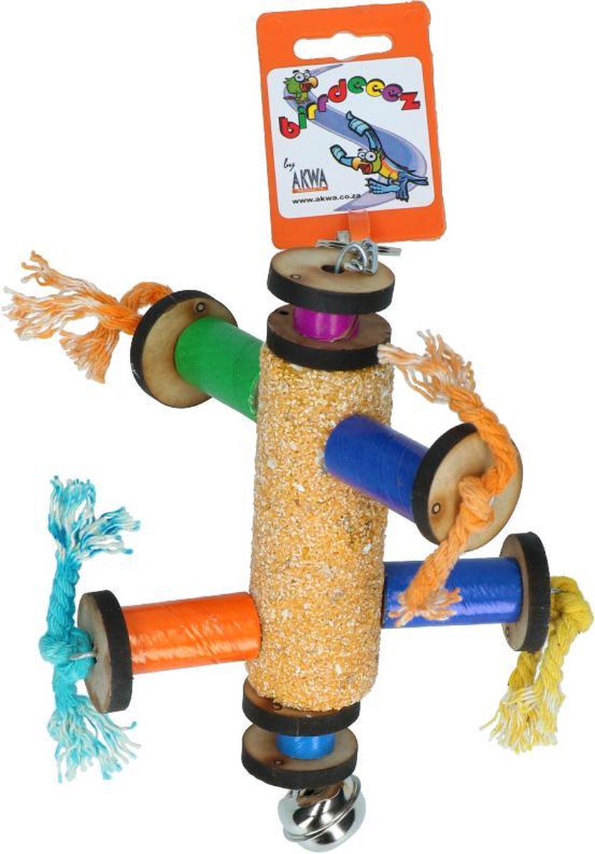 Birrdeeez Calci Grit Gym Bird Toy