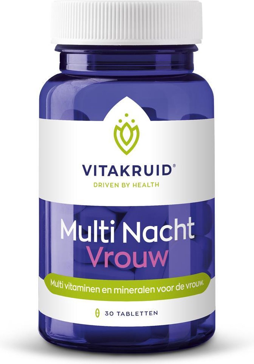 Vitakruid Multi Nacht vrouw Voedingssupplement - 30 tabletten