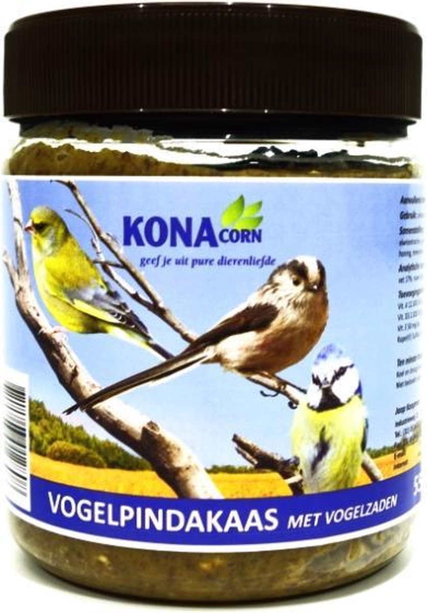 Kornacorn Vogelpindakaas Met Vogelzaden - Tuinvogelvoer -  3 x 550 gr