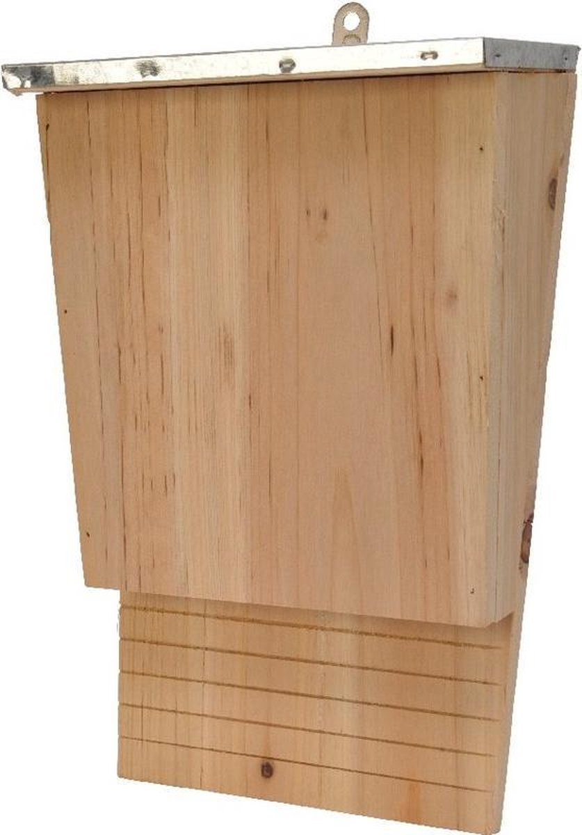 Houten vleermuiskast 23 x 34 cm tuin accessoires - Diervriendelijke tuindecoraties
