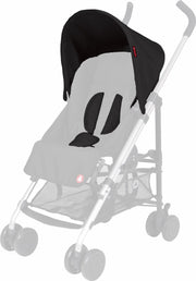 Topmark Lucca Zonnekap en Gordelbeschermer -voor de Lucca Buggy - Zwart