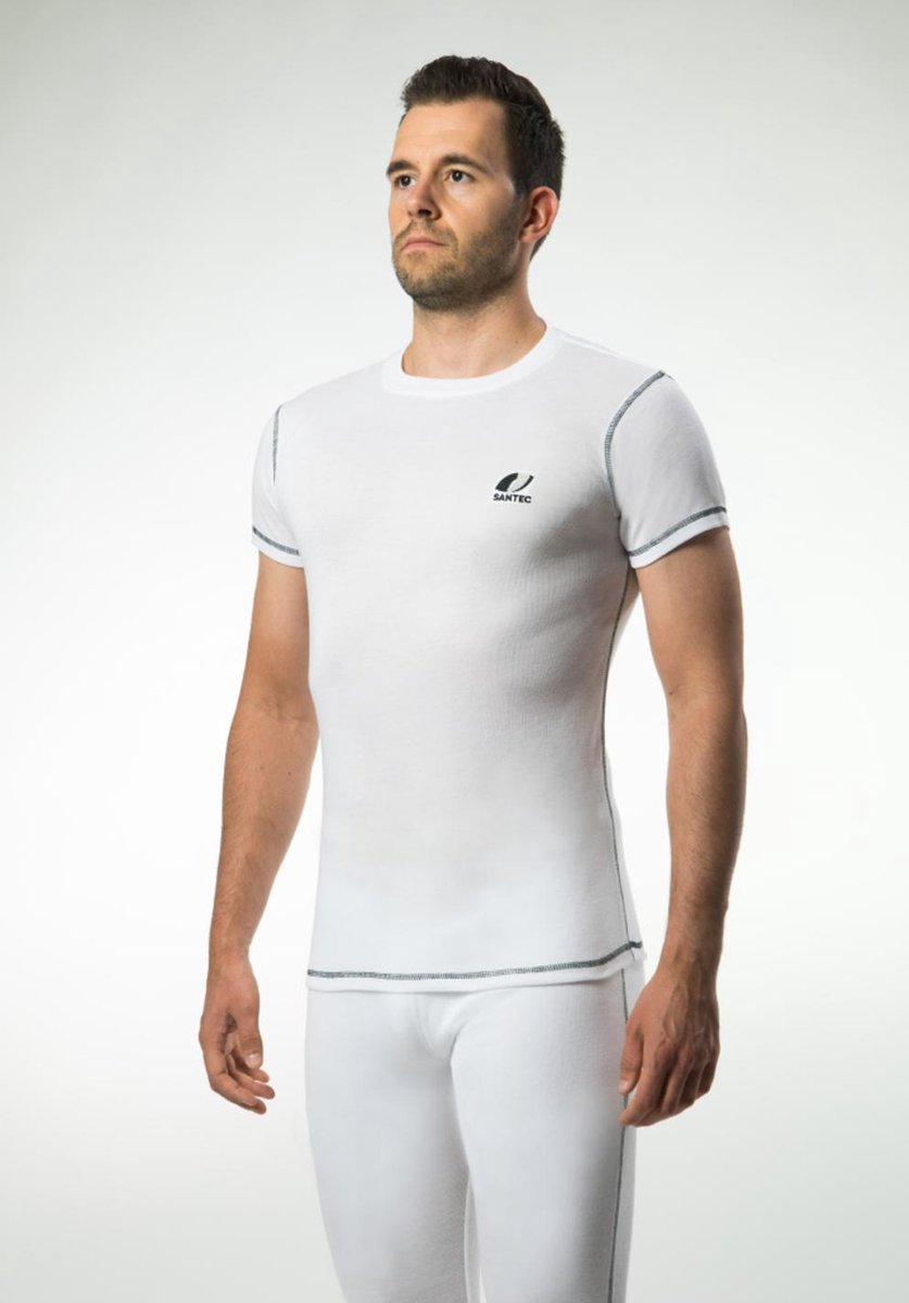 Ondergoed Santec Heren Thermo T-Shirt Poly. Interlock  2XL Helder Wit