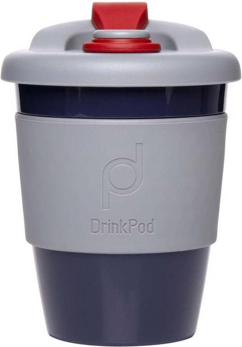 Herbruikbare Koffiebeker - 340ml - Storm Grey - Kunststof - Pioneer