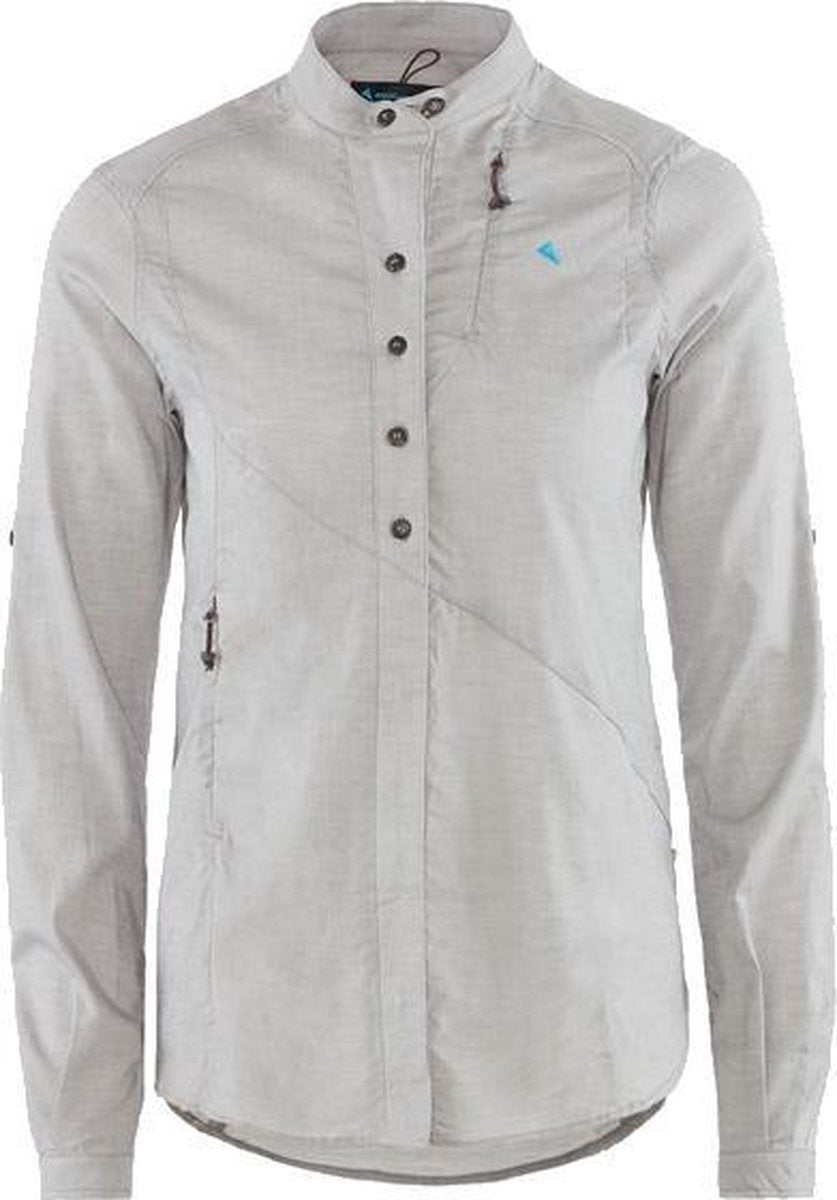 Klättermusen Outdoorblouse Lofn Dames Tencel Grijs Mt M