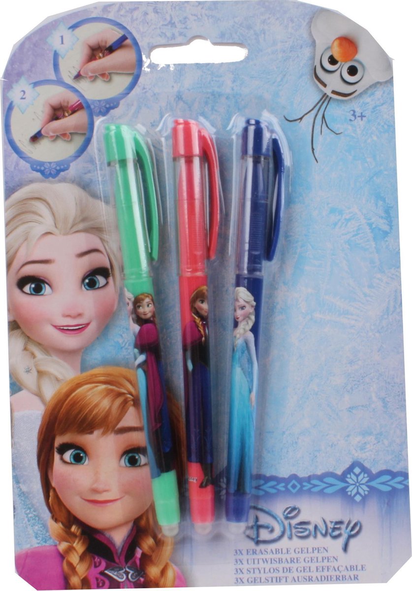 Slammer Disney Frozen Uitwisbare Gelpennen 3 Stuks