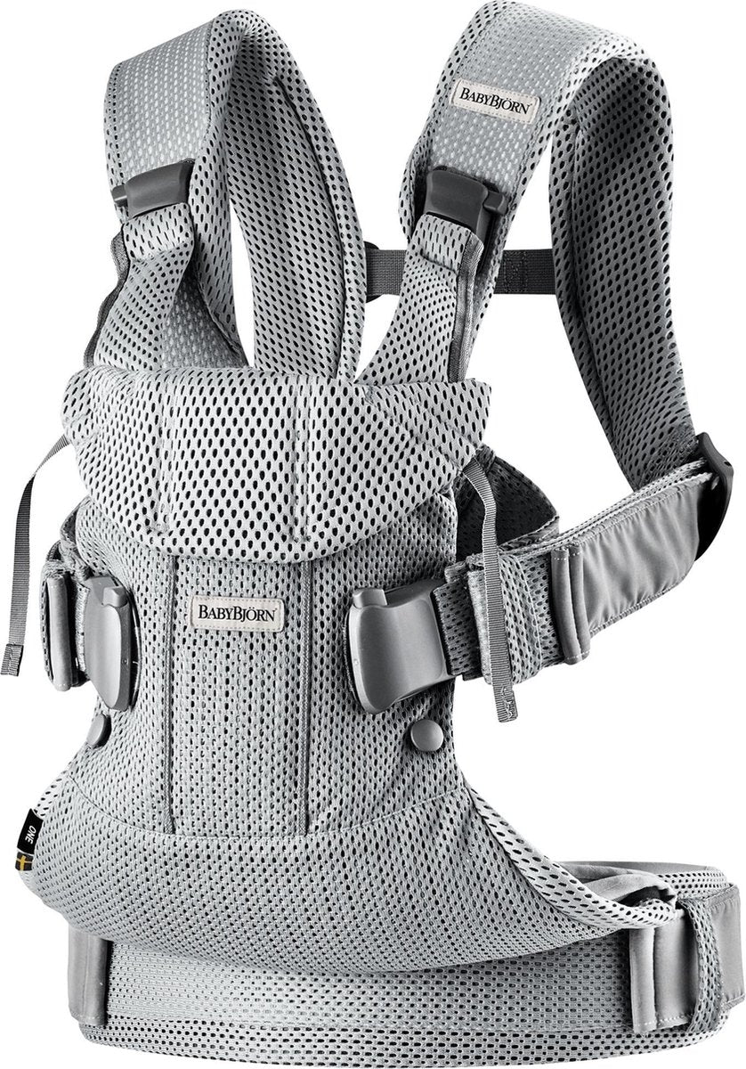 BABYBJÖRN Draagzak One Air - Zilver 3D Mesh