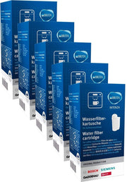 5x Brita Intenza Waterfilter - Bosch - Siemens waterfilter 00575491 / Intenza / TCZ7003 / TZ70003 / 575491