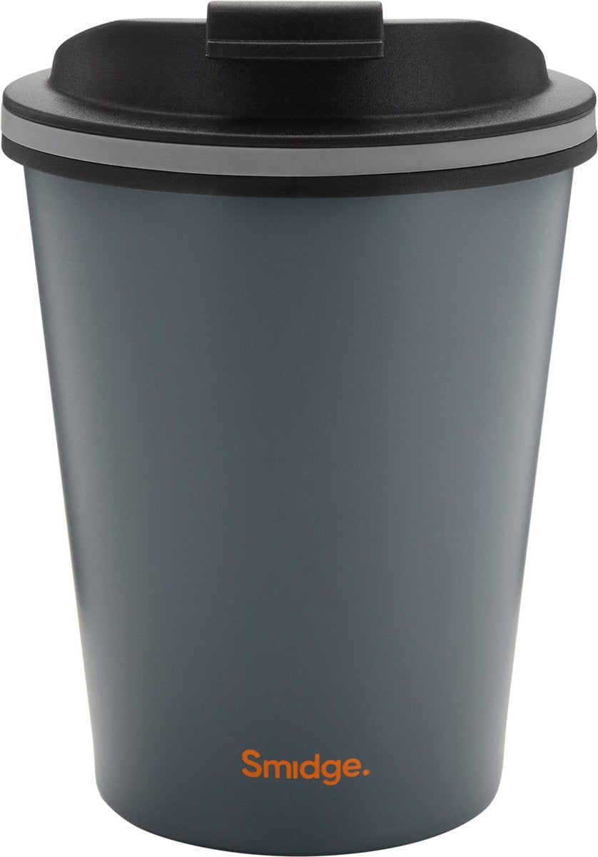 Smidge Thermosbeker On The Go 236 Ml Rvs Grijs/zwart