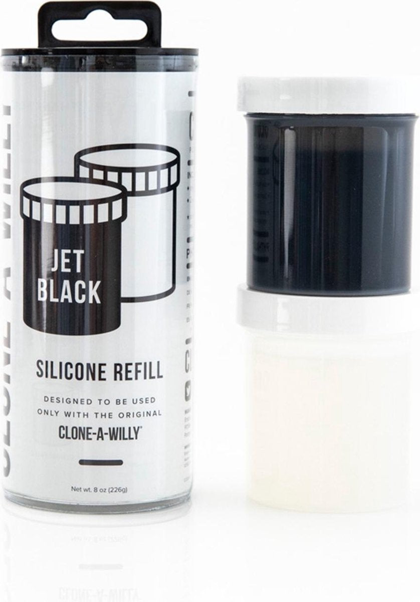 Clone-A-Willy - Refill Jet Black Silicone