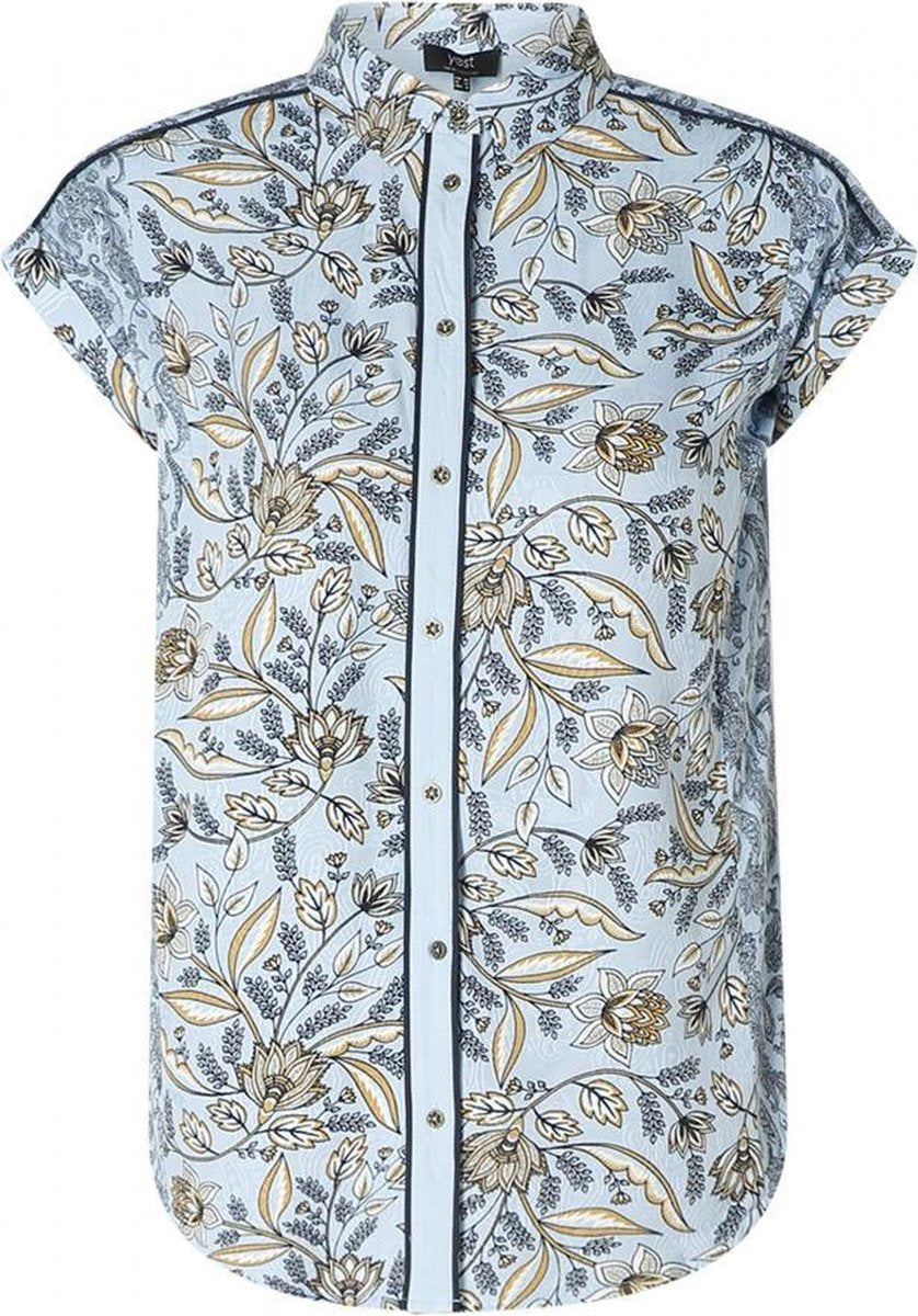 YEST Gitte Blouse - Chambray/Multi - maat 36