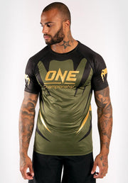 Venum X ONE FC Dry Tech T-shirt Khaki Gold maat XXL
