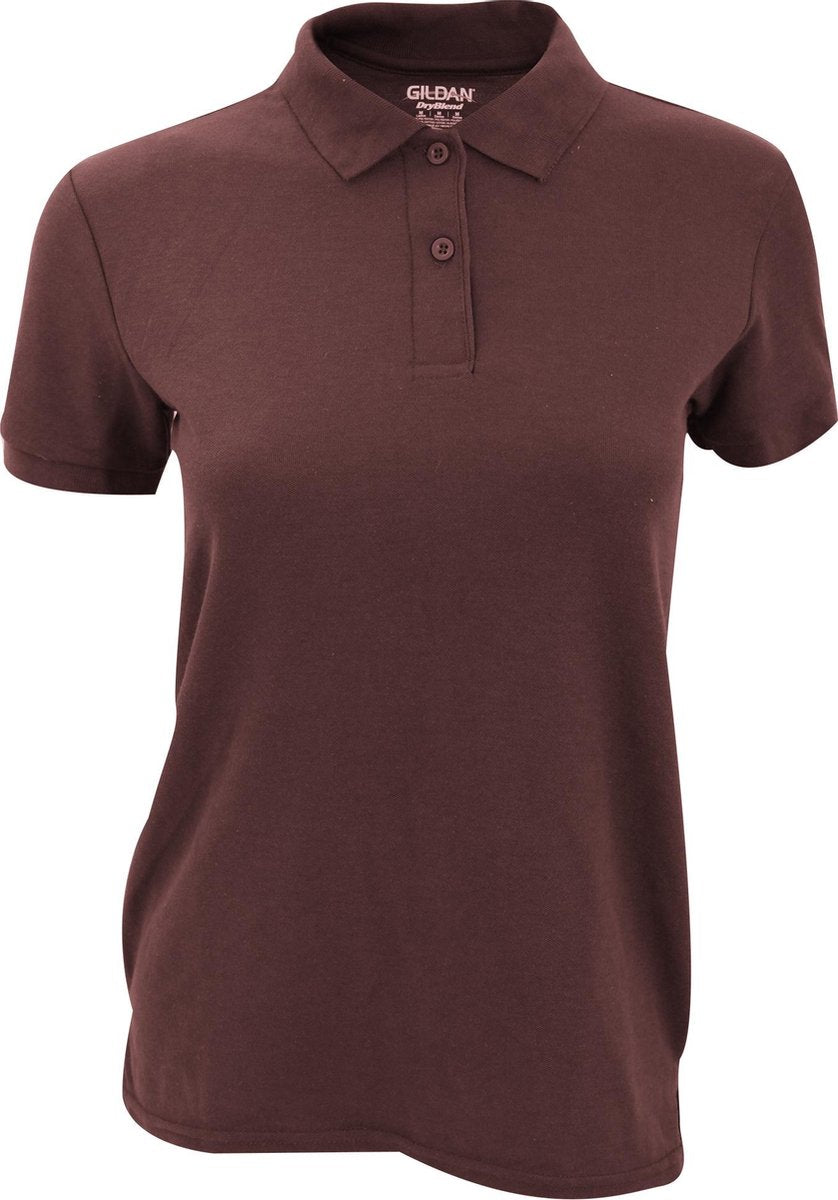 Gildan DryBlend Dames Sport Dubbel Pique Polo Shirt (Maroon)