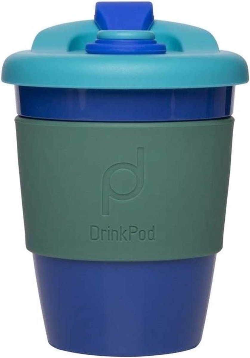 Herbruikbare Koffiebeker - 340ml -  Oceaan Blauw - Kunststof - Pioneer