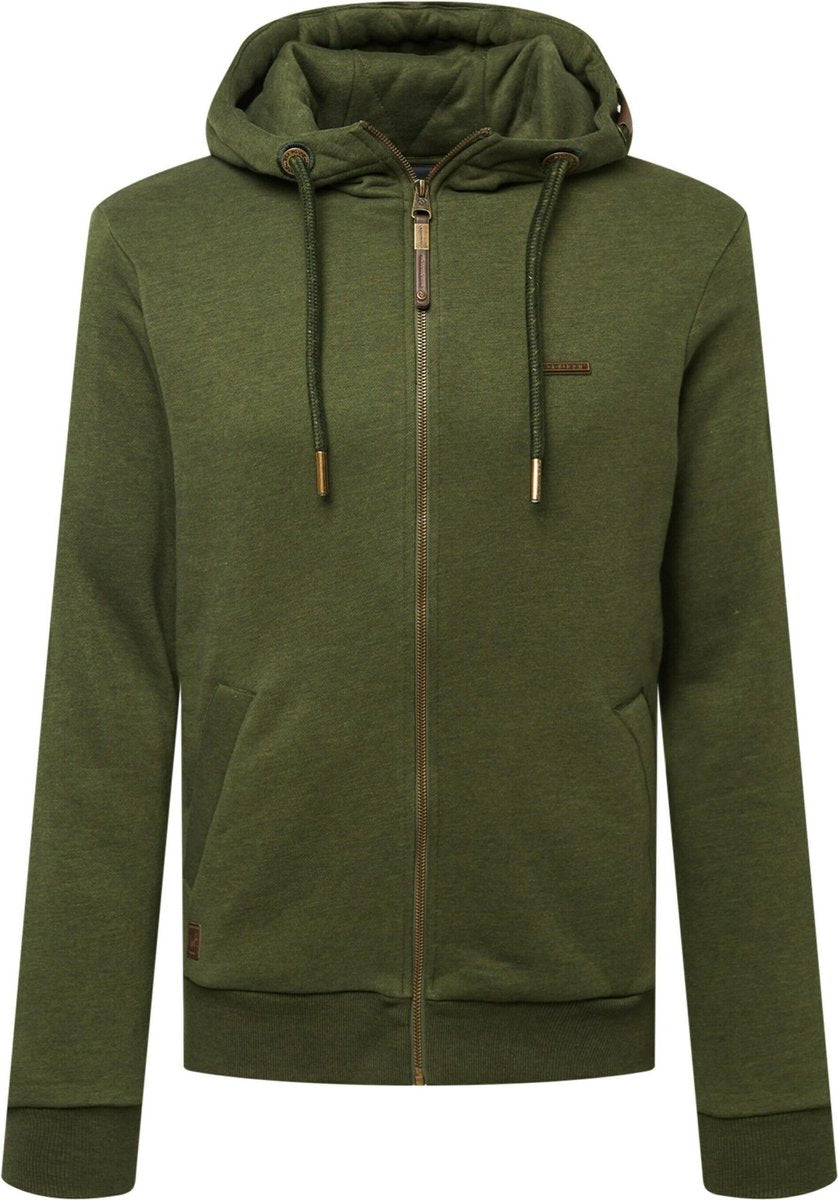 Ragwear sweatvest nate Donkergroen-S