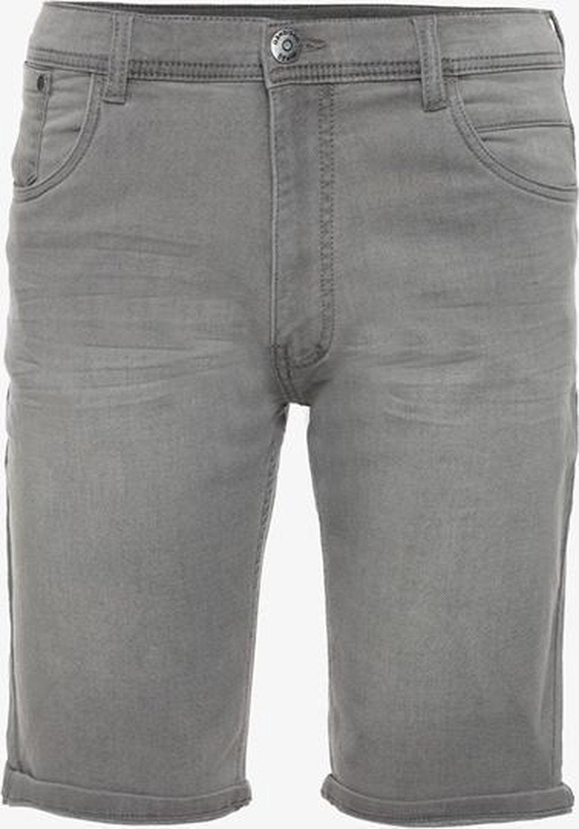 Unsigned heren jog denim short - Grijs - Maat XXL