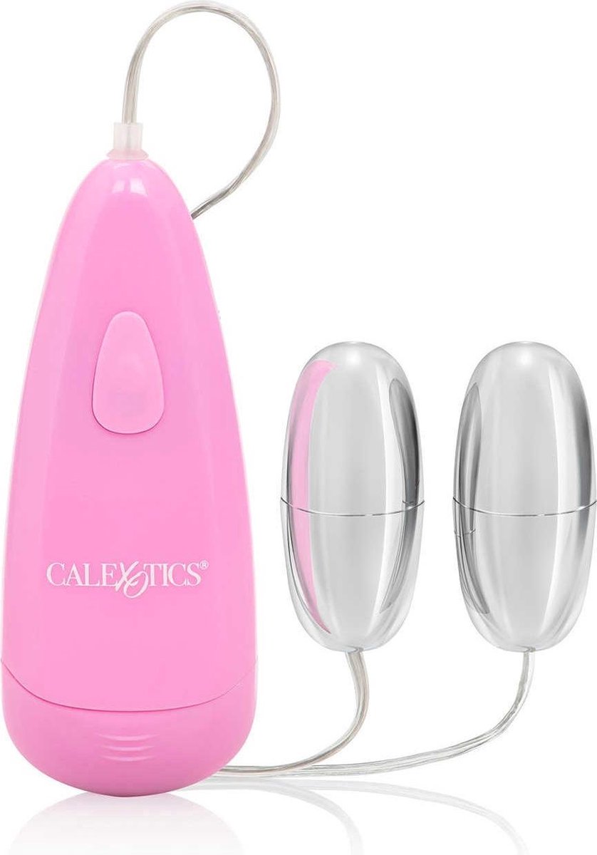 POCKET EXOTICS BY CALEXOTICS Vibrerende Eieren Double Silver Bullet - zilverkleurig