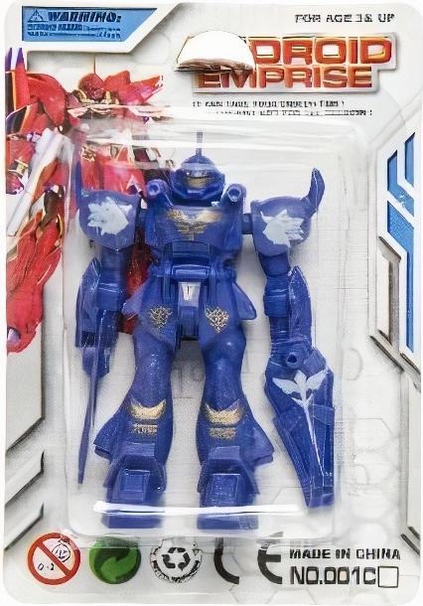 Lg-imports Gevechtsrobot Android Emprise Jongens 9 Cm Blauw