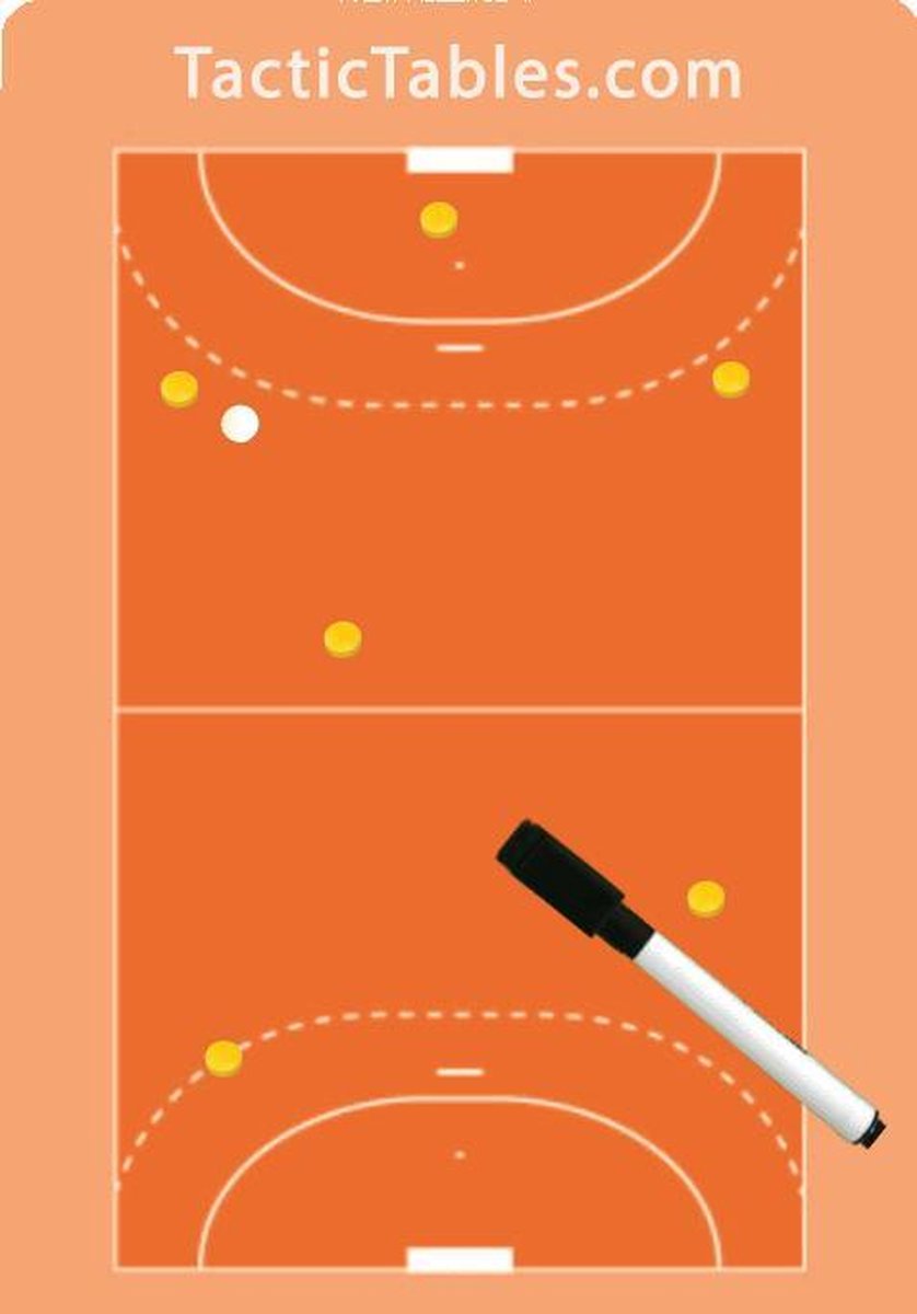 A4 Coachbord ZaalHockey incl. Magneten