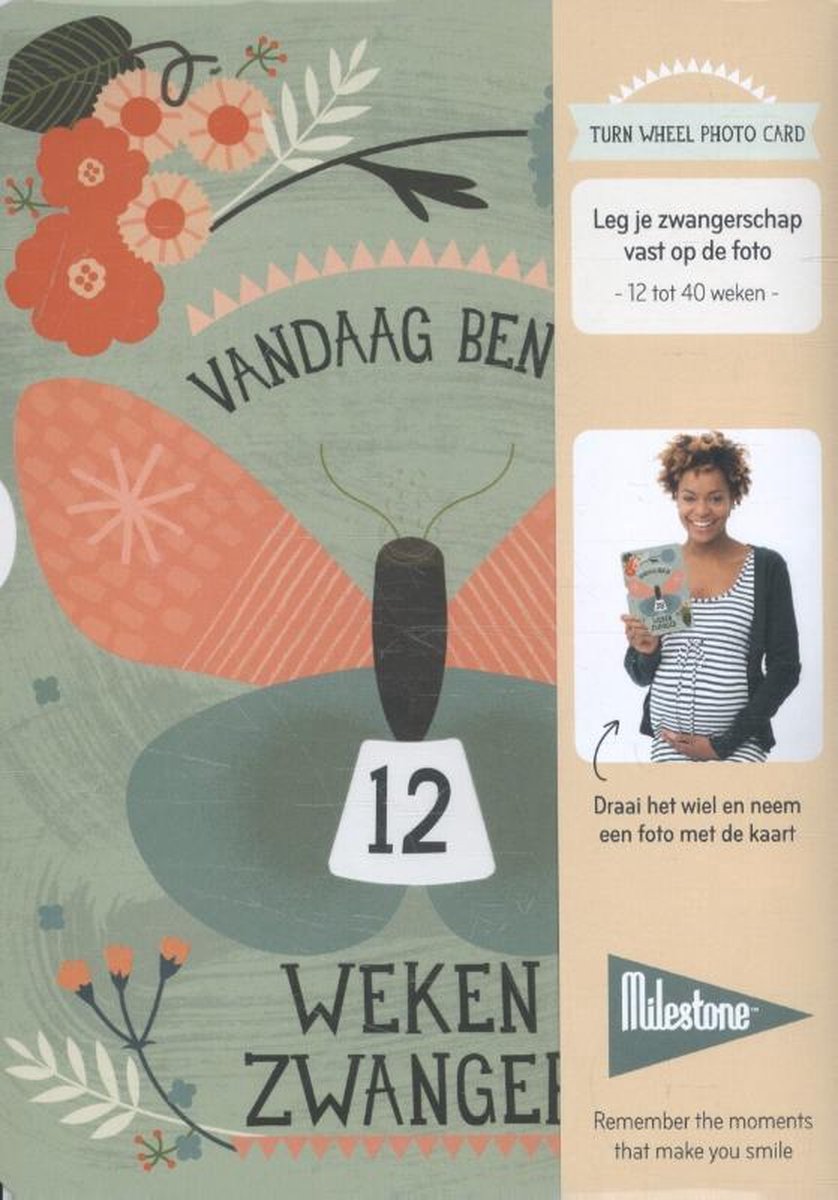Milestone™Turn Wheel Photo Card - Pregnancy