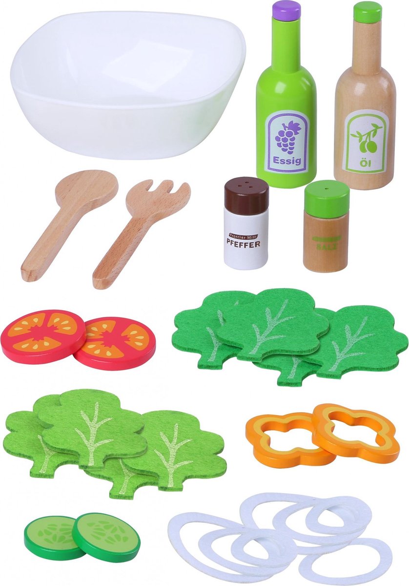 Gerardo's Toys Salade Hout 28-delig